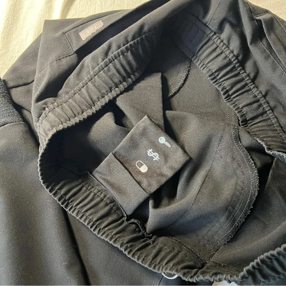 Figs Tansen Jogger Scrub Pants Black Men's Size L  MXXSW2004